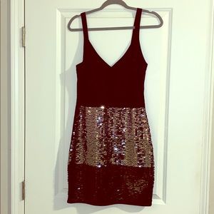 Bebe Sequin Cocktail Party Dress - Sz L